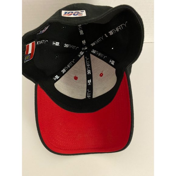 New Era Atlanta Falcons 39Thirty Fitted Hat Medium-Large NFL Draft Black/Red Cap - Picture 7 of 13